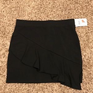 Black Body-con Mini Skirt